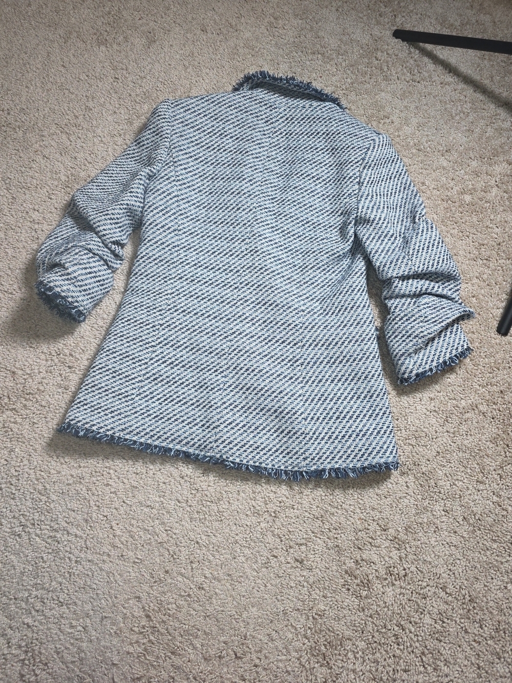 Cinq à Sept Noemie Khloe Bouncle Blazer In Navy Multi Sz 0 - Picture 6 of 13